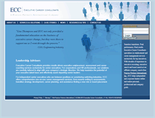 Tablet Screenshot of exec-careers.com